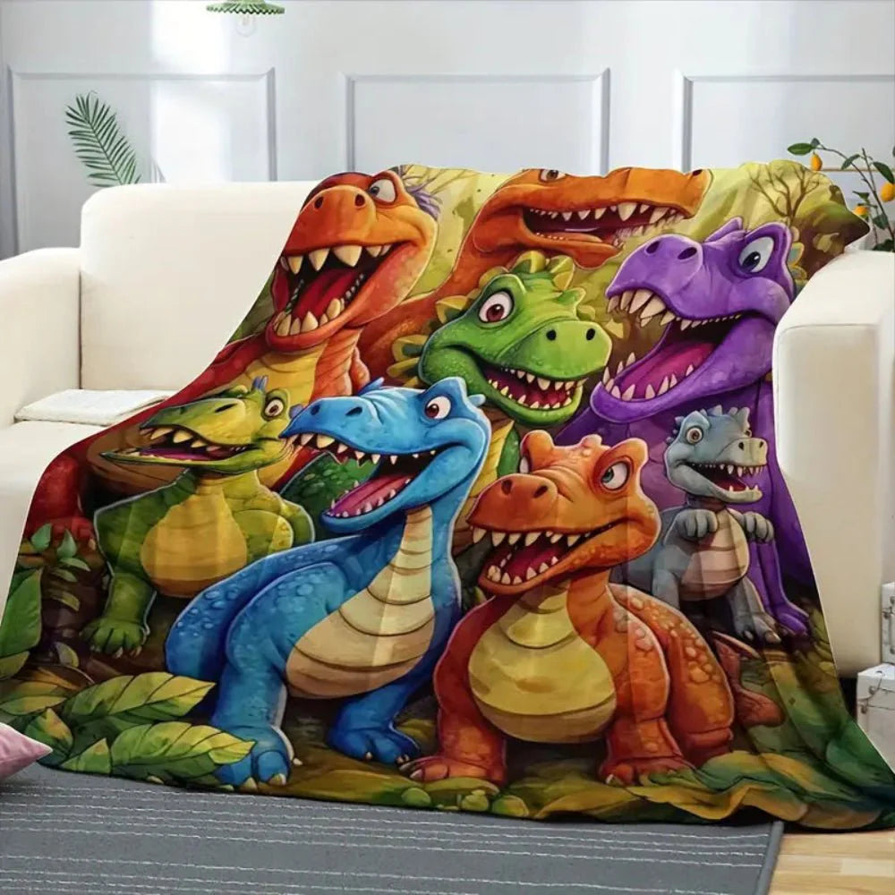 Coperta per Bambini Dinosauro Coperta Morbida Divano Letto