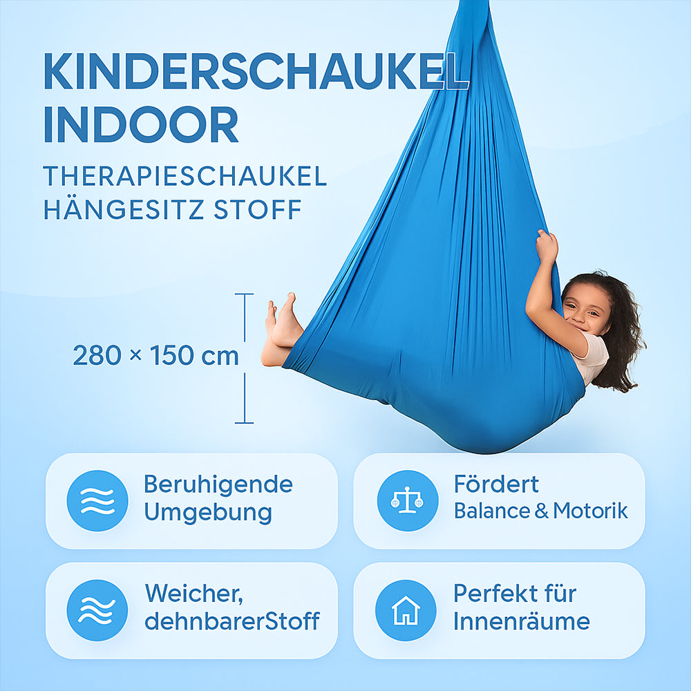Kinderschaukel Indoor Therapieschaukel Hängesitz Stoff