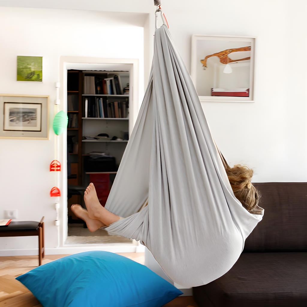 Kinderschaukel Indoor Therapieschaukel Hängesitz Stoff