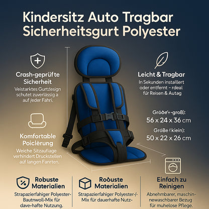 Kindersitz Auto Tragbar Sicherheitsgurt Polyester