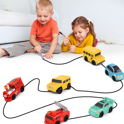 Kinderspielzeug Linienfahrzeug Lernspiel Auto Induktionsfahrzeug