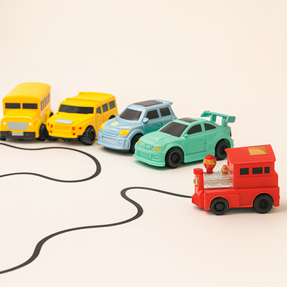 Kinderspielzeug Linienfahrzeug Lernspiel Auto Induktionsfahrzeug