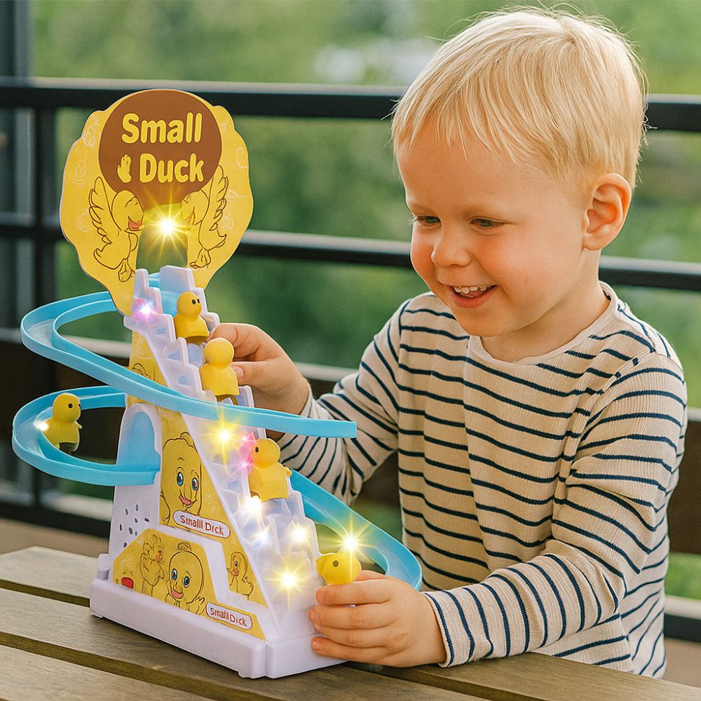Giocattolo per bambini Scivolo Gioco educativo Anatra Movimento Musica Luce