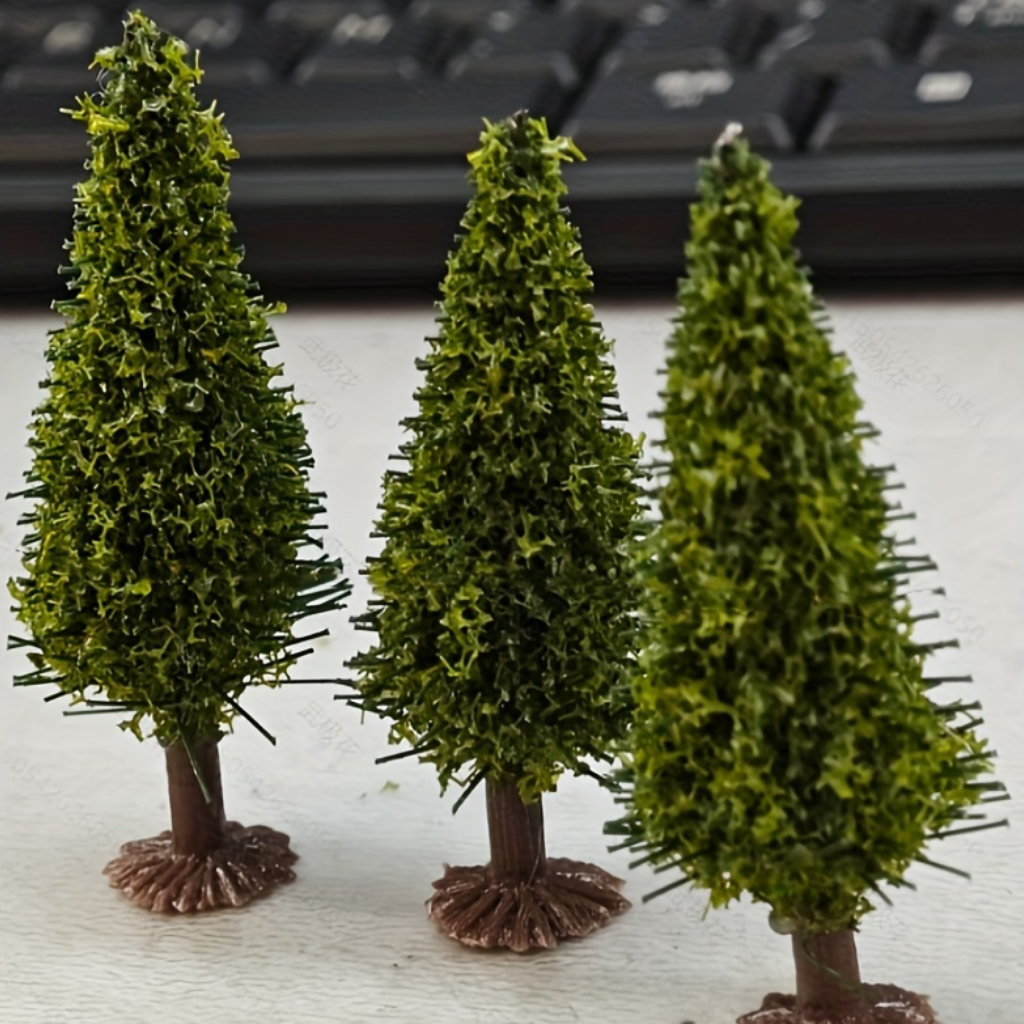 Kleine Weihnachtsbäume Set Tischdekoration Kunststoff Flocked