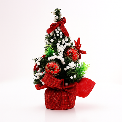 Kleiner Weihnachtsbaum Dekoration Tisch Fenster