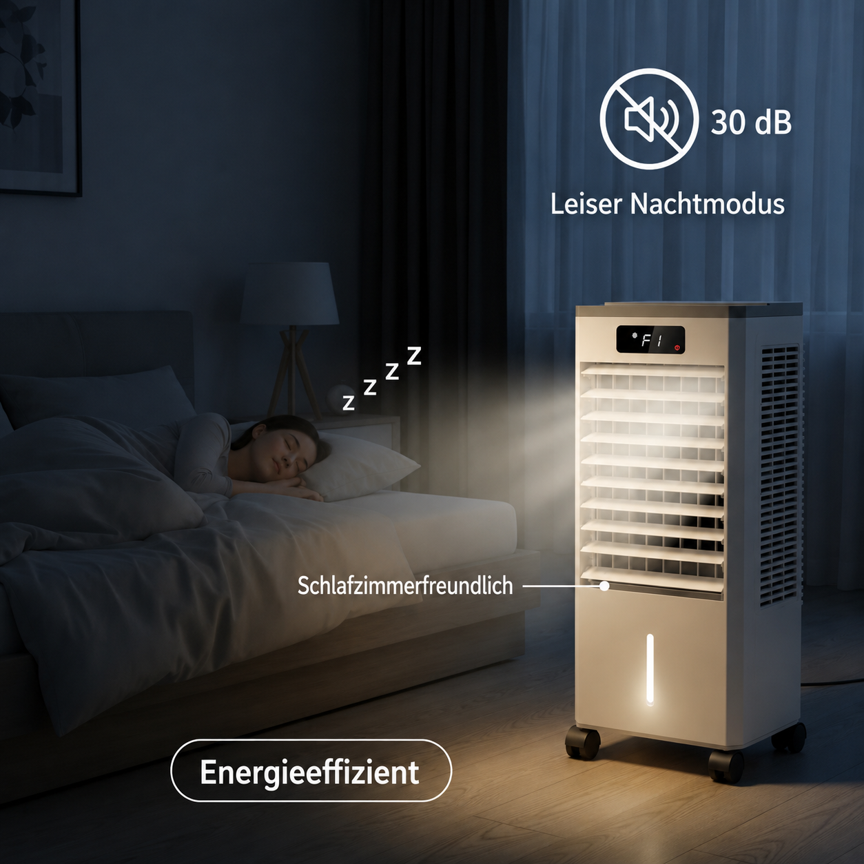 Climatiseur Refroidisseur d'air Appareil de refroidissement portable Télécommande