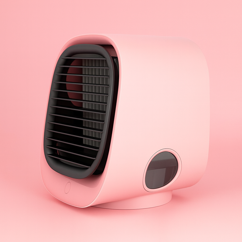 Klimagerät Mini Luftkühler Befeuchter Kompakt Tischgerät