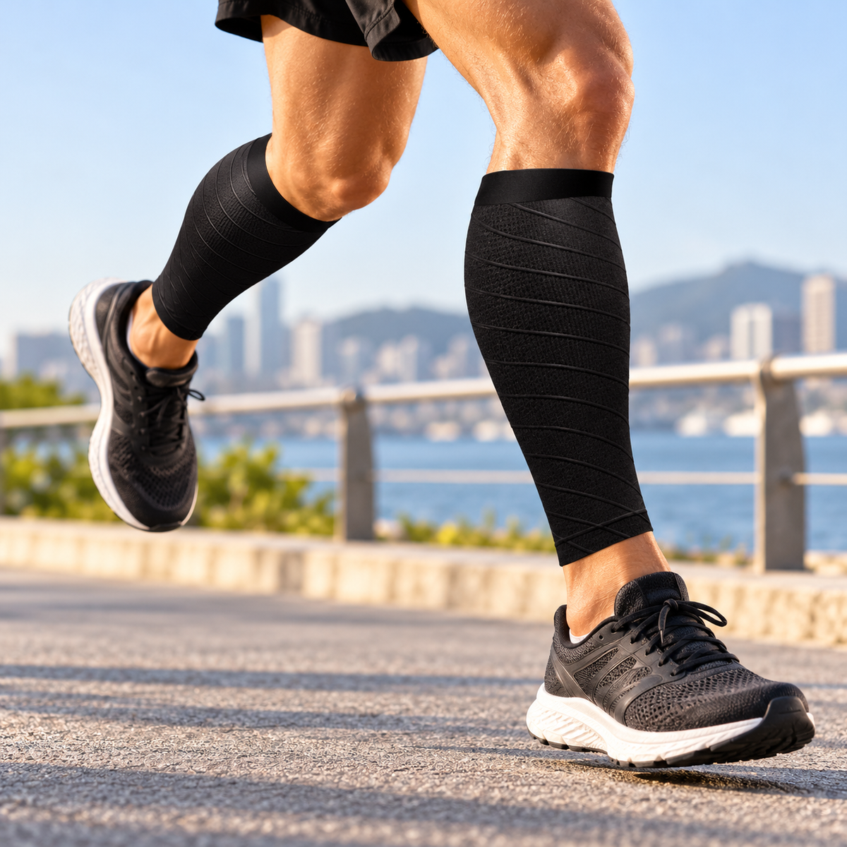 Kompressionsärmel Für Müde Beine Sport Elastisch Rundend