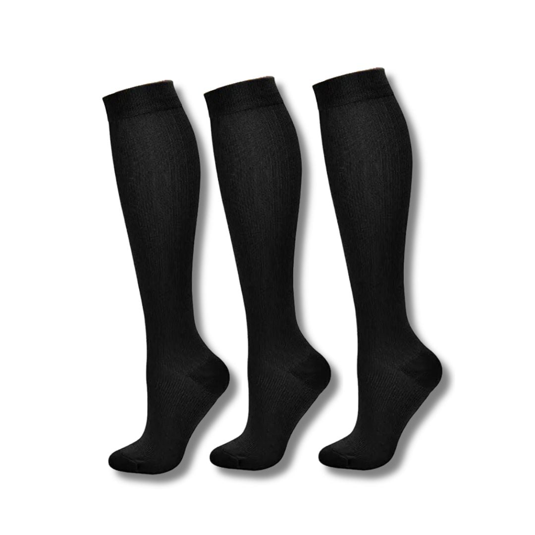 Medias de compresión, medias hasta la rodilla, deportivas, para viaje