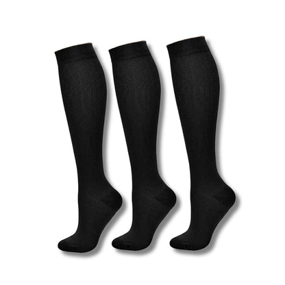 Medias de compresión, medias hasta la rodilla, deportivas, para viaje