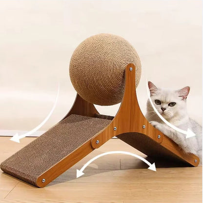 Cat tree, scratching ball, cat toy, climbing game, cat furniture
