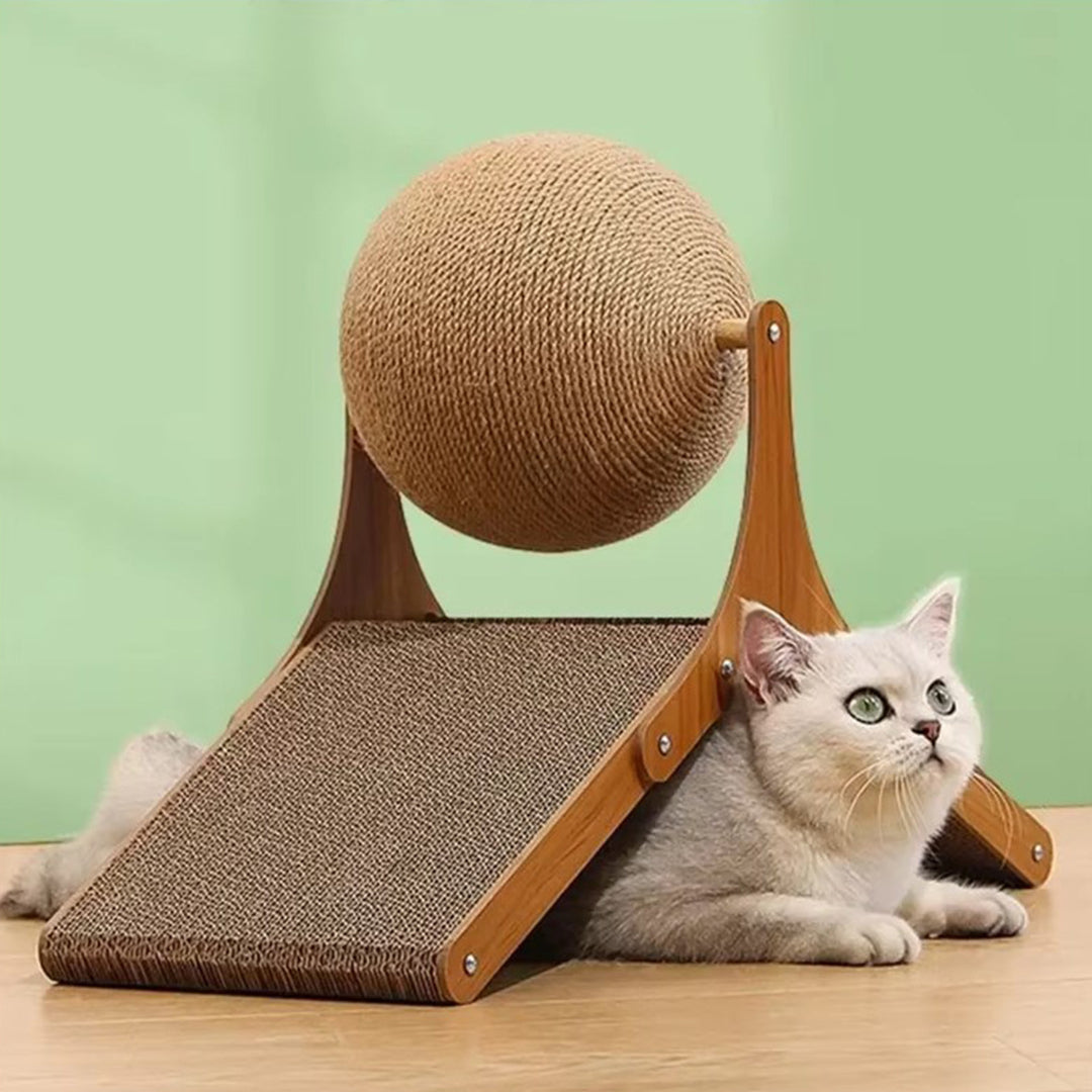 Cat tree, scratching ball, cat toy, climbing game, cat furniture