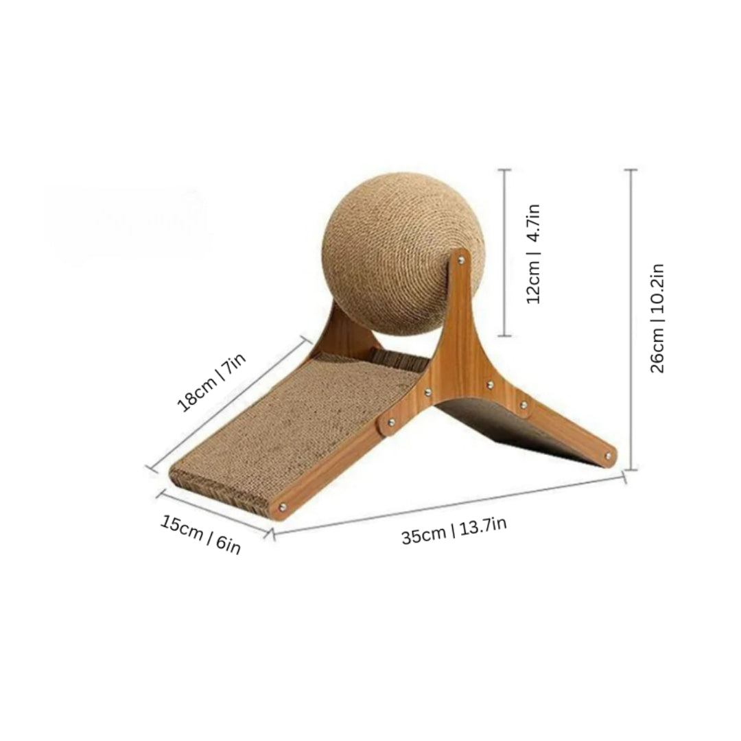 Cat tree, scratching ball, cat toy, climbing game, cat furniture