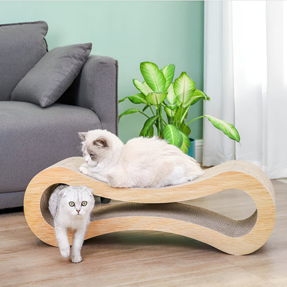 Griffoir avec espace de jeu, surface à griffer et coin repos pour chat