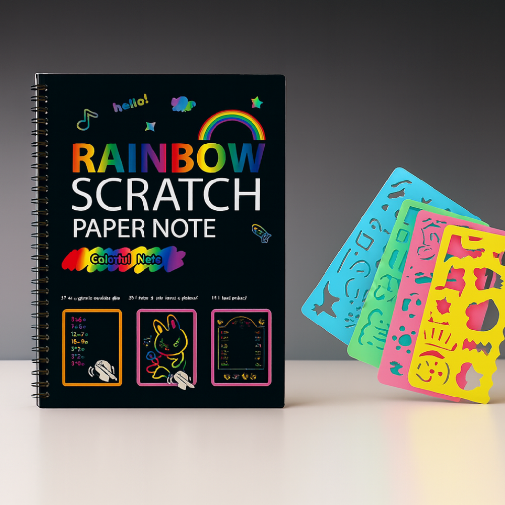 Kratzpapier Bastelset Kinder Regenbogen Kunst Kreativspielzeug