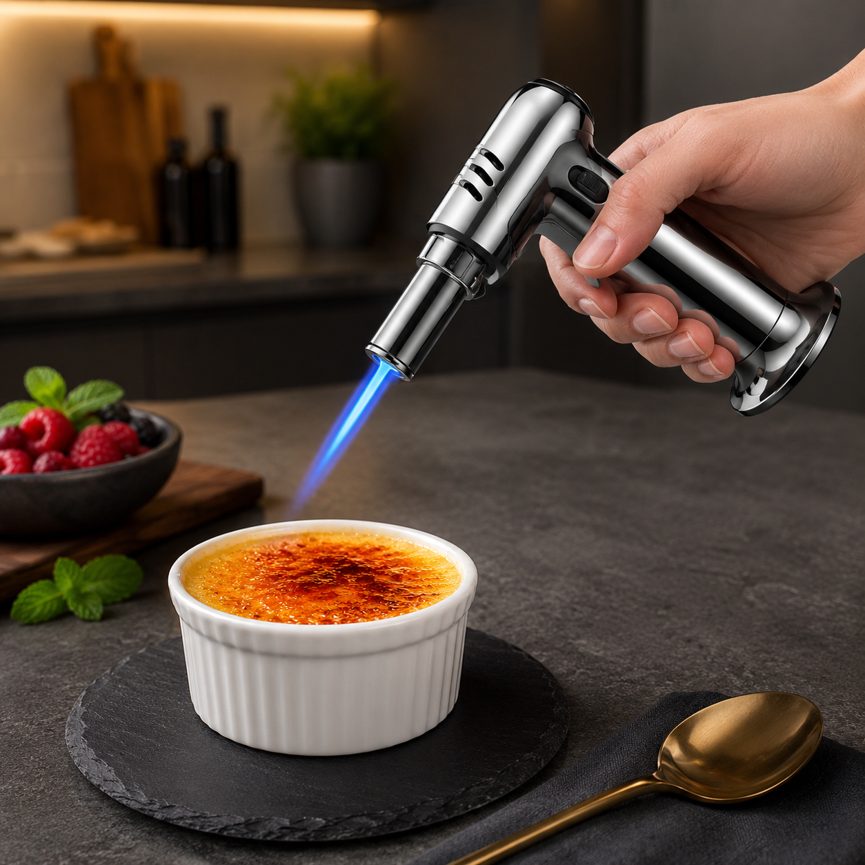 Küchenbrenner Für Karamellisieren Butanbrenner Bbq Gasbrenner