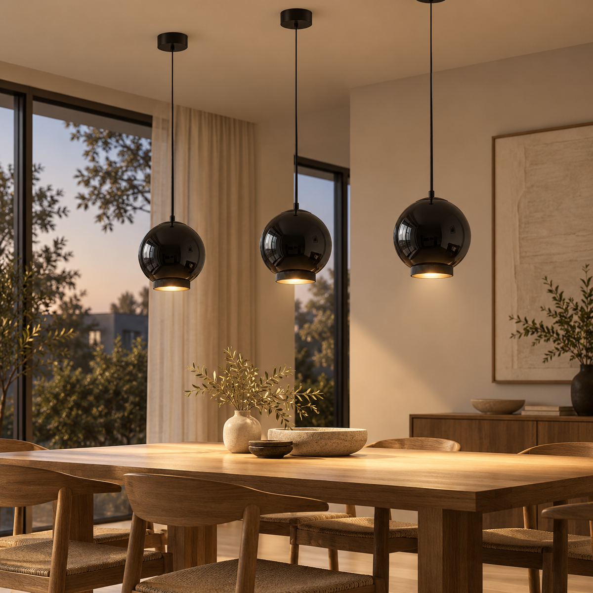 Kugelförmige LED Pendelleuchte Moderne Hängend Design