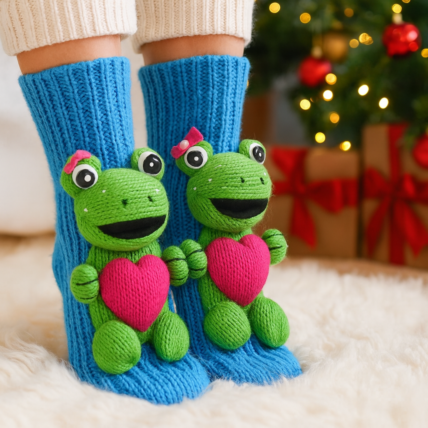 Kuschelsocken Winter Design Weiche Tiersocken Damen