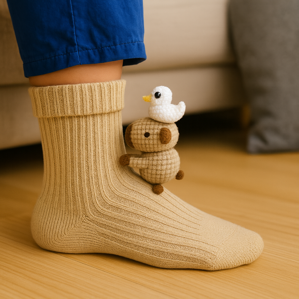 Slipper Socks Winter Unisex Indoor Grip Design