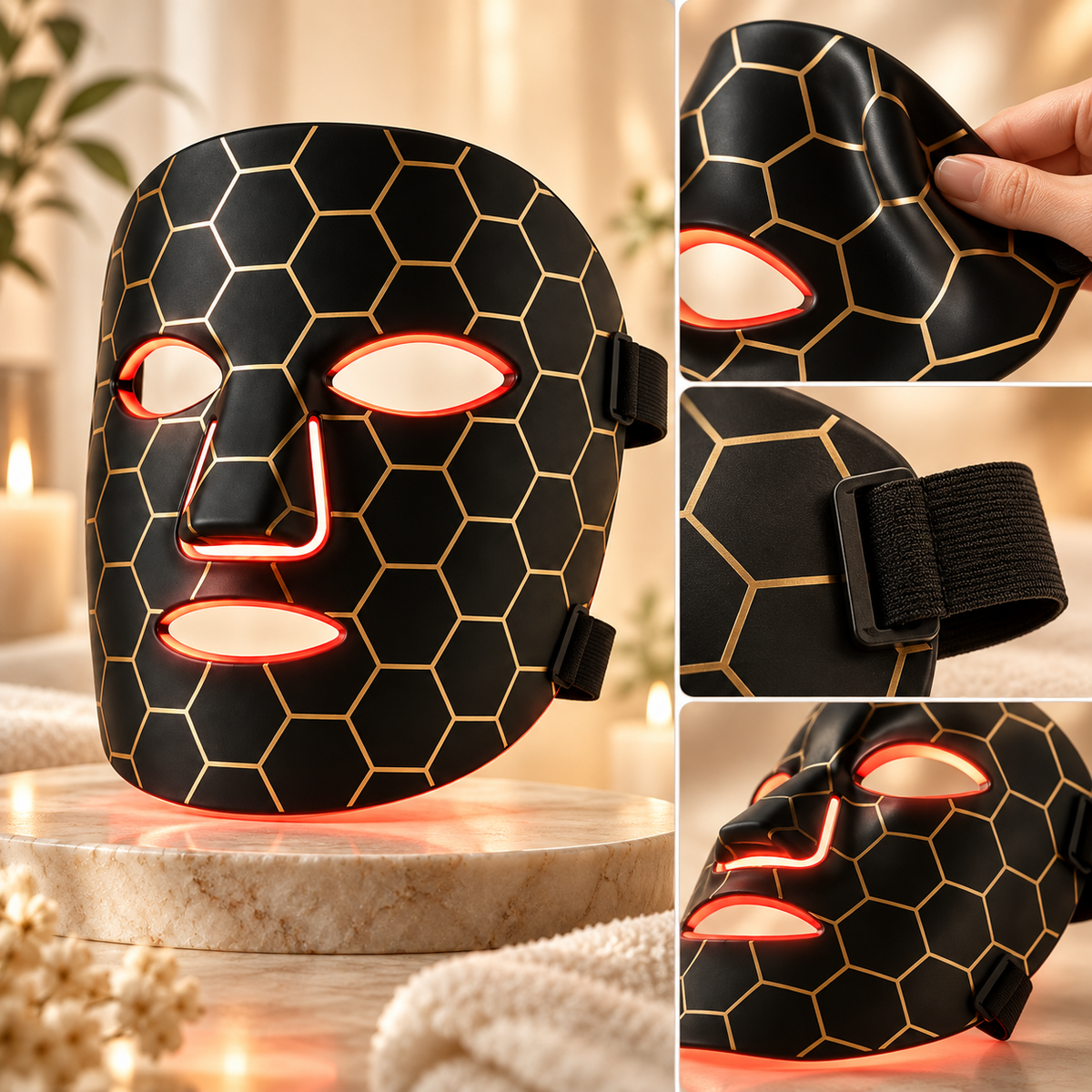 LED Gesichtsmaske Für Hautpflege Anti Aging Behandlung