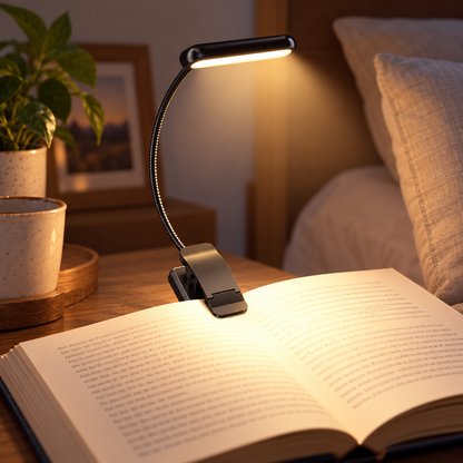 LED Leselampe Mit Clip Dimmbare USB Flexibel Und Tragbar