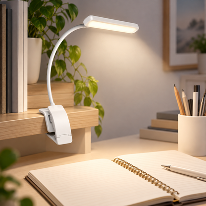 LED Leselampe Mit Clip Dimmbare USB Flexibel Und Tragbar