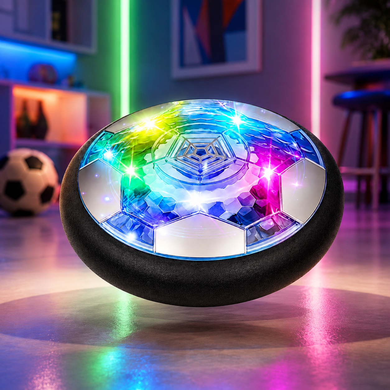 LED Luftkissen Ball Schwebender Kinder Spielzeug