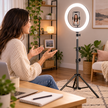 LED Ringlicht Für Fotografie Stativ Höhenverstellbar