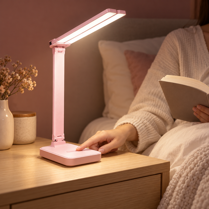 LED Schreibtischlampe Mit Handyhalterung Faltbare Homeoffice