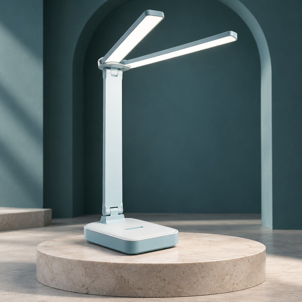 LED Schreibtischlampe Mit Handyhalterung Faltbare Homeoffice