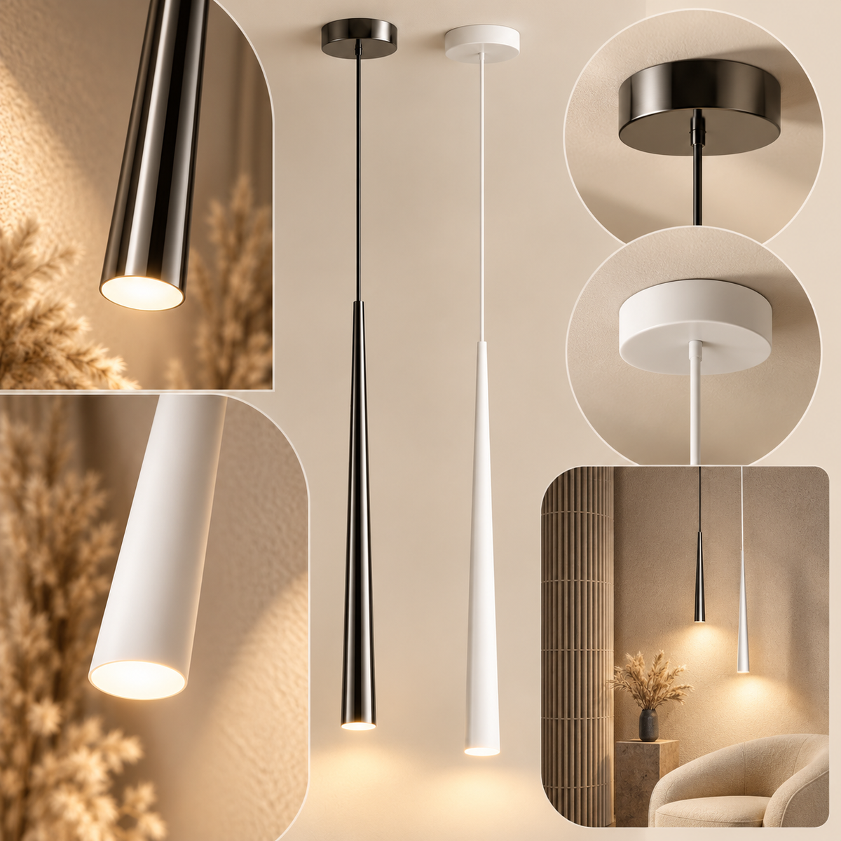 LED Technologie Pendelleuchte Moderne Schlafzimmer