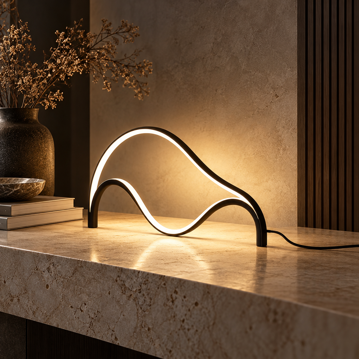 LED Tischleuchte Moderne Tischlampe Für Sideboard Warmweiß
