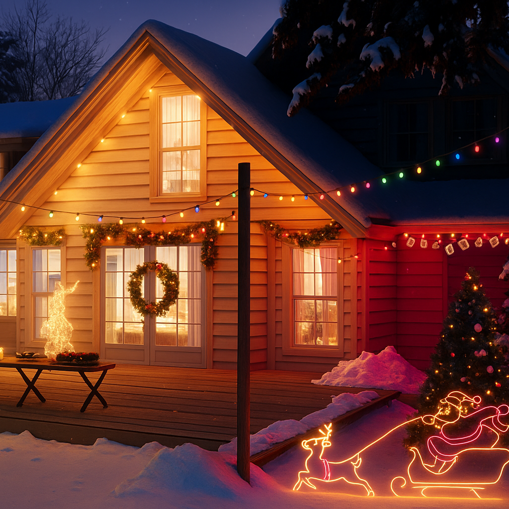 LED Außenbeleuchtung Smart RGB Licht Wasserdicht Hausdekoration