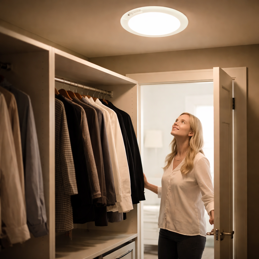 Lampada da soffitto LED Sensore di movimento Senza fili Dimmerabile Interni