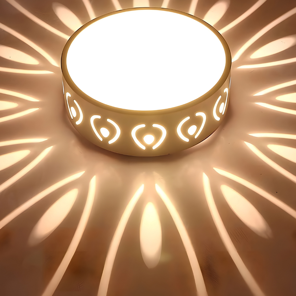 LED Deckenleuchte Modern Rund Kristall Design Wohnraum Beleuchtung