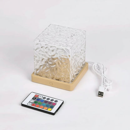 LED Lampe Ozean Effekt Projektor Acryl Deko Lichtwürfel2