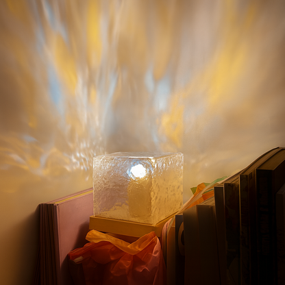 LED Lampe Ozean Effekt Projektor Acryl Deko Lichtwürfel