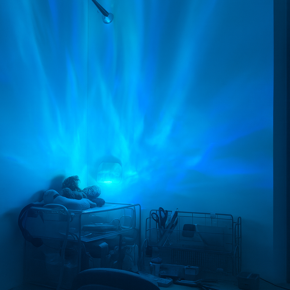 LED Lampe Ozean Effekt Projektor Acryl Deko Lichtwürfel