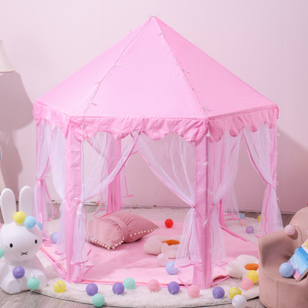 Catena Luminosa LED Tenda per Bambini Tenda da Gioco Principessa Interno Esterno