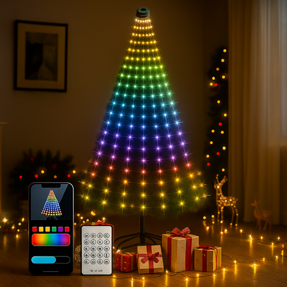 LED Lichterkette Weihnachten Smart App Steuerung Innen Außen Licht
