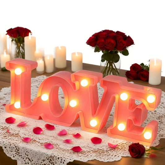 Luci LED lettere Love decorazione casa occasioni speciali