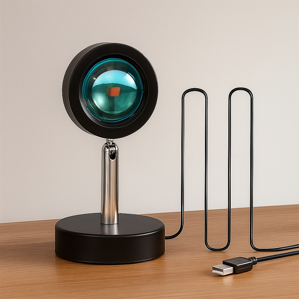 LED Sonnenuntergang Projektor Lampe Geschenk USB Tischleuchte