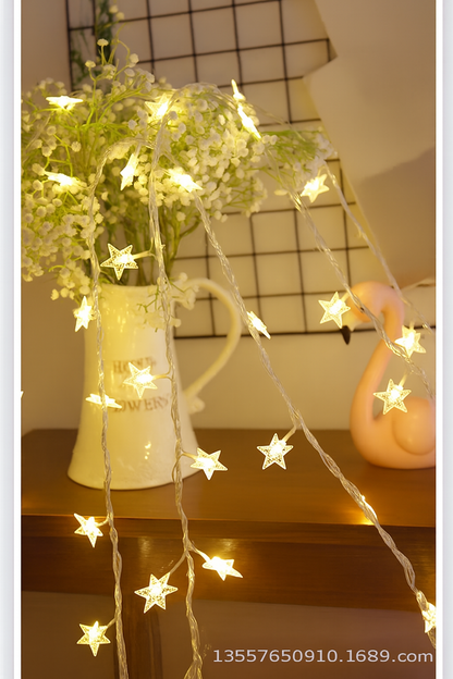 LED Stern Lichterkette Warmweiß Innen