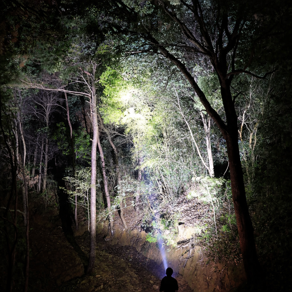 Torcia LED ricaricabile lampada da mano outdoor in alluminio