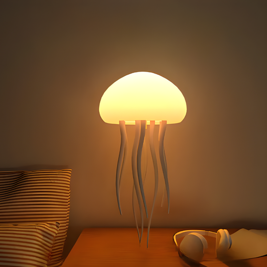 LED Tischlampe Quallen Design Nachtlicht USB Silikon Leuchte