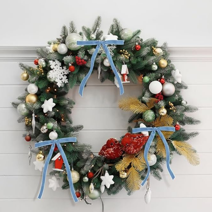 Garlands Decorative Velvet Bow Set Tree Decoration Home Accessories