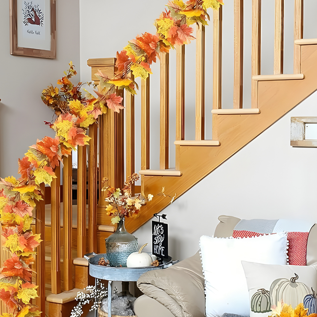 Girlanden Deko Künstliche Ahornblätter Wohnraumgestaltung