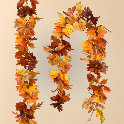 Girlanden Deko Künstliche Ahornblätter Wohnraumgestaltung