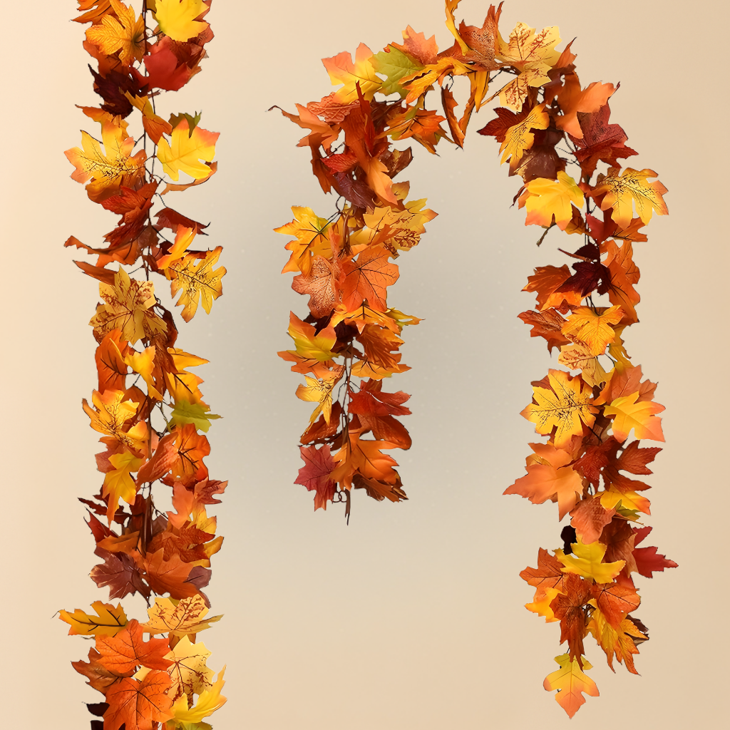 Girlanden Deko Künstliche Ahornblätter Wohnraumgestaltung