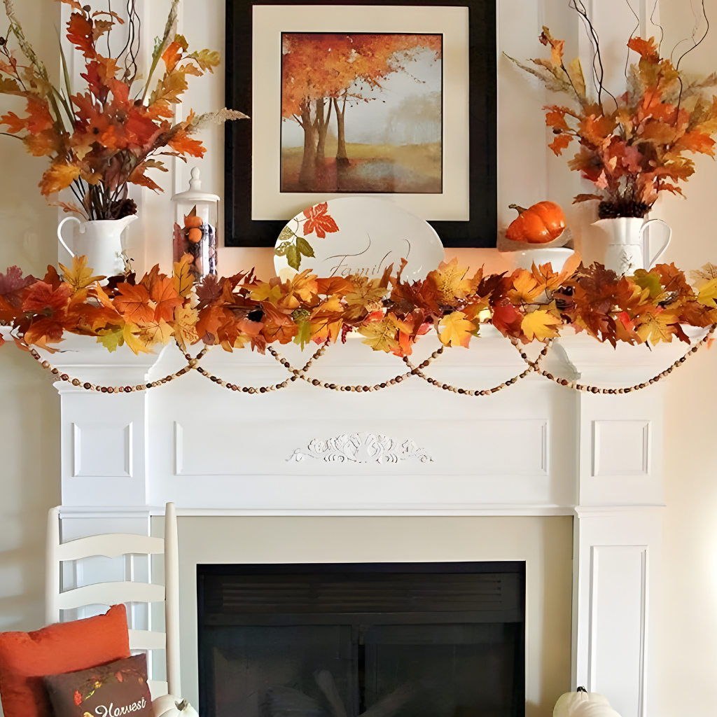 Girlanden Deko Künstliche Ahornblätter Wohnraumgestaltung